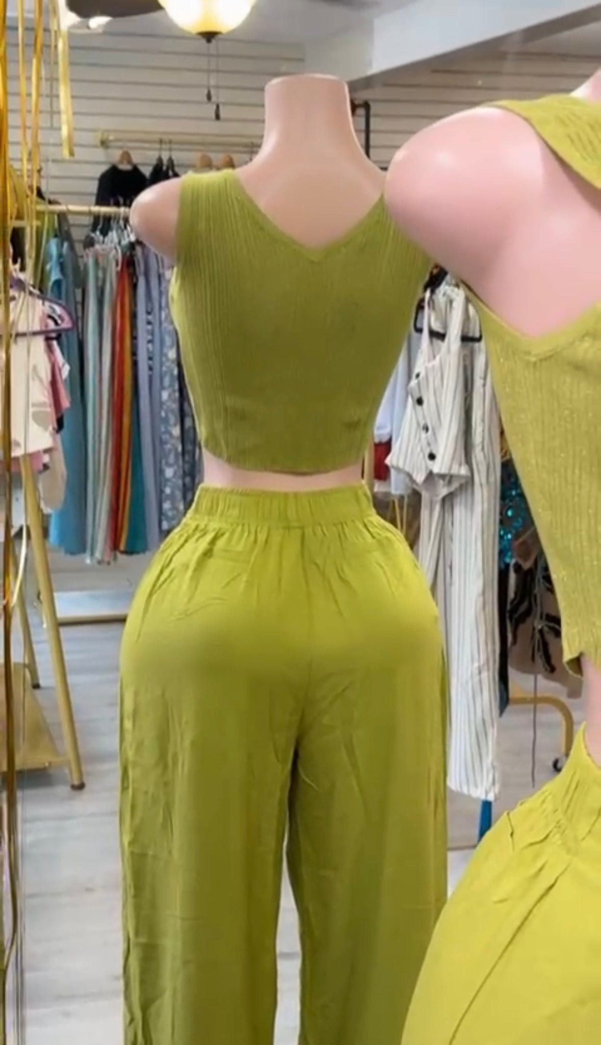 2-piece set in green