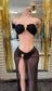 black swimming set 2 piece