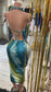 Ocean Breeze Draped Maxi Dress